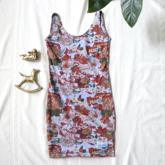 Gitano Exotic plan body con blue floral dress - Picture 1 of 4